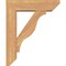 Ekena Millwork Funston Slat Smooth Bracket w/ Offset Brace, Western Red Cedar, 5 1/2"W x 18"D x 22"H BKT0604X18X22FST06SWR - alternate 3